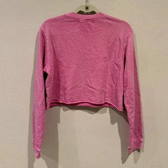 SoulCycle Pink Cropped Sweatshirt - Picture 2 of 3